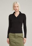 G-star Raw Polo Slim Ls Wmn - Dk Black