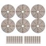 6 Pieces Plant Pot Grid Soil Protector Covers Cuttable Flower Protector