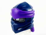 Parts Minifigure Headgear Ninjago Wrap Type 4 With Molded Dark Purple Headband Pattern 40925PB15