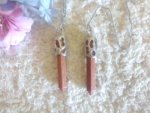 Sunstone goldstone Large Point Pendulum