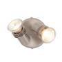 S28SC MINI Spot Light 2 X GU10 50W Satin Chrome