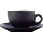 Maxwell & Williams Maxwell And Williams Caviar Cup And Saucer Black 250ML Set Of 4
