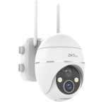 C4DS Zkteco 3MP Wi-fi Battery Ptz Camera With Solar Panel 2.8 Mm 15M Ir 10M White-light Two-way Audio Built-in Speaker 256GB Tf