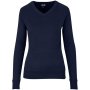 Ladies Long Sleeve Peru V-neck Jersey Navy