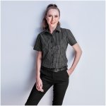 Ladies Short Sleeve Aston Shirt - Navy 4XL