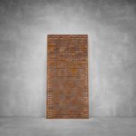 Wall Art D044 - 2000 X 1000 X 20 Indoor Rust Coat Cool White
