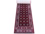 Bk Carpets & Rugs - Persian Inspired Bukhara Passage Runner - 80CM X 8M - Red & White