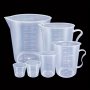 6PCS Durable Plastic Measuring Cup Set With Easy Pour Spout - Accurate & Lightweight Kitchen Tools For Baking And Cooking