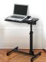 Adjustable Bedside Laptop Table With Wheels & Wheels Lock