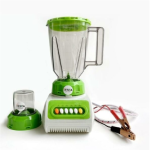 Blender With Mill Attachment Leads For Plugging Into A Battery