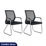 Set Of 2 Visitors Chairs