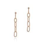 Lula Long Gate Earrings - 18KT Rose Gold Vermeil