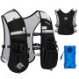 Running Hydration Vest For Women Men 2 Pcs - Waterproof Running Water Backpack Hydration Pack With Water Bladder Lightweight Water Vest For Hiking Tr