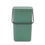Brabantia Sort & Go Waste Bin 25 Litre - Fir Green Light Grey Grey Jade Green - Jade Green