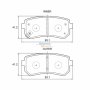 Stone Brake Pad Set Rear SP24320