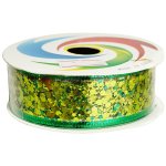 Christmas Green Shiny Green Ribbon 2.7 Meters