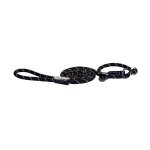Rogz Rope Quick-fit Collar lead - Medium Black