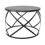 X Coffee Table Metal Black