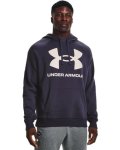 Men's Ua Rival Fleece Big Logo Hoodie - Tempered Steel Sm