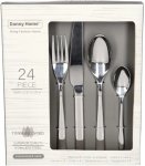 24 Piece Silver Stainless Steel Cutlery Set Stainless Steel Cutlery Set