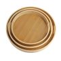 3-PIECE Bamboo Serving Trays - With Handles