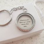 FL1+FLPD3 - Personalized Keyring Round Cz Locket