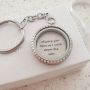 FL1+FLPD3 - Personalized Keyring Round Cz Locket