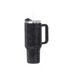 1.2LT Glitter Studded Tumbler With Lid & Straw Black