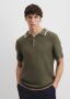 Cotton Linen Tipped Textured Polo