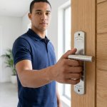 Aluminum Plate Security Door Lever Handle