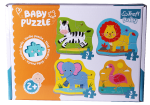Trefl 4 In 1 Puzzle - Little Animals On Safari