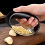 1PC Stainless Steel Garlic Press - Easy To Use And Clean Perfect For Mincing Crushing And Mashing Garlic In The Kitchen For Restaurant