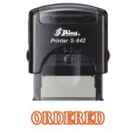 Shiny S-842 Stock Stamp 38X14MM Ordered