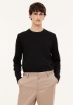 Slim Fit Jersey Top - Black