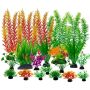 Artificial Fish Tank Decoration Underwater Plant - Set Of 20