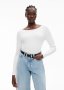 Rib Boat Neck Top
