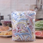 Multi-color Pe Food Storage Covers Value Pack Uncharged Disposable Fresh-keeping Wrap Bags For Kitchen Leakproof Polyethylene Fo