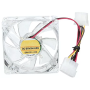 80MM Blue Fan With 4 Pin Molex Connector Blu Fan