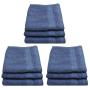Eqyptian Collection Towel -440GSM -facecloth -pack Of 9 -denim
