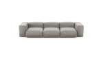 Three Module Sofa - Velvet - Light Grey - 314CM X 115CM