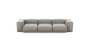 Three Module Sofa - Velvet - Light Grey - 314CM X 115CM