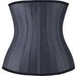 25 Steel Boned Latex Waist Trainer Belly Slimmming Belt - Black