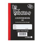 Scholar Hardcover Counter Book A4 2 Quire F m 192 Pages