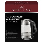 STELLAR Cordless Glass Kettle 2200W 1.7L