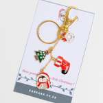 Christmas Keyrings Assorted Styles - Penguin