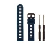 Silicone Plain Watch Strap - Garmin Forerunner 945/ Forerunner 935/ FENIX5 Plus/ FENIX5/ Quatix 5/ Quatix 5 Sapphire/ Approach S60 Navy