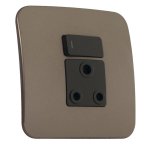 Single Switched Wall Socket - Bronze - Buy Online At 7 Triple 7