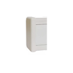 ECO1 Single Compartment Pvc Power Skirting End Cap - Black