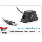 17-001 - USB Extension Cable 1 Port 1.8 Meter