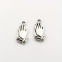 20Pcs Alloy Pray Hand Charms Pendants Swag Hand Charms Hiphop Style Silvery Charms Cheap For Jewelry Bracelet Necklace Making DIY Accessories
